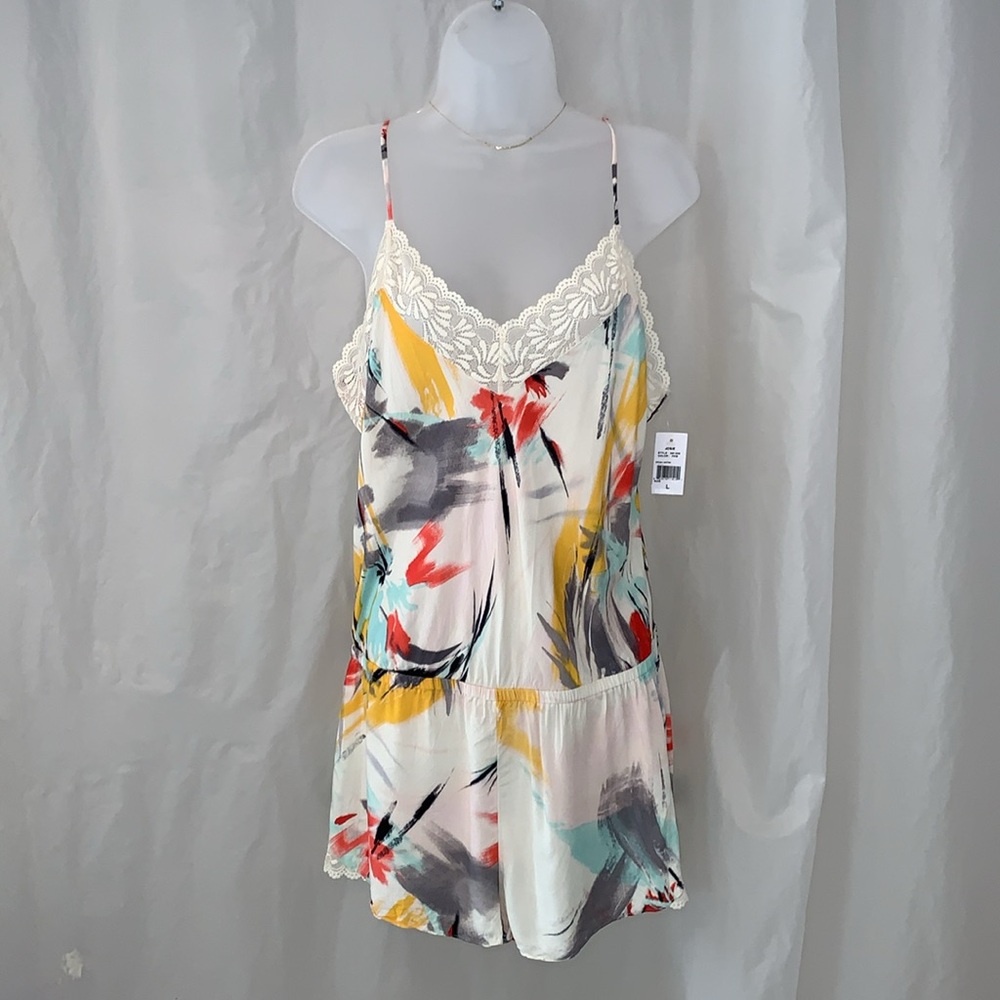NWT Large Joise ‘Brushed Notes’ Silky Romper